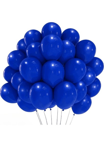 Metalik Balon Lacivert 50 Adet