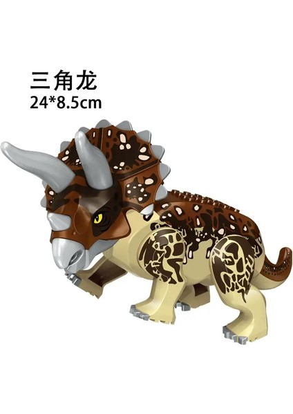 Juric Worlds Big Dinozurlar Figürler Tuğlalar Yapı Taşları Velociraptor T-Rex Triceratops Indominus Rex Oyuncaklar Çocuklar Için: Dao (Yurt Dışından)