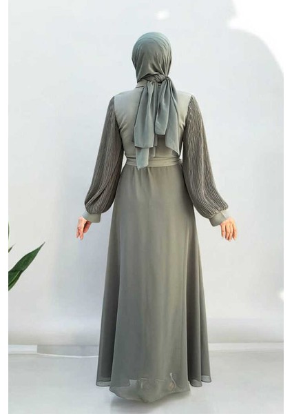 Pilise Kol Detaylı Elbise 3949 Mint fiyatları