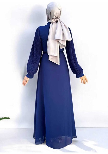 Pilise Kol Detaylı Elbise 3949 Lacivert fiyatları