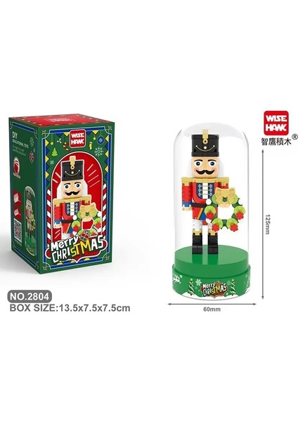 Retro Asker Şeklinde Yaratıcı Minyatür Yapı Taş Modeli Noel Ev Süsü Diy Eğitim Çocuk Oyuncakları Tatil Hediyeleri Renk: 2804 Kutu (Yurt Dışından)