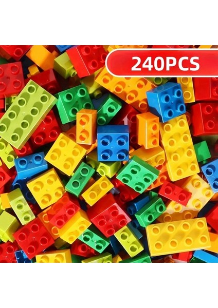 240PCS Inşaat Blokları Çocuk Oyuncak Yapı Taşları Bausteine ​​set Çocuk Oyuncak Meclis Oyuncak Yapı Blockscolor: 240PCS Kutu Olmadan (Yurt Dışından)