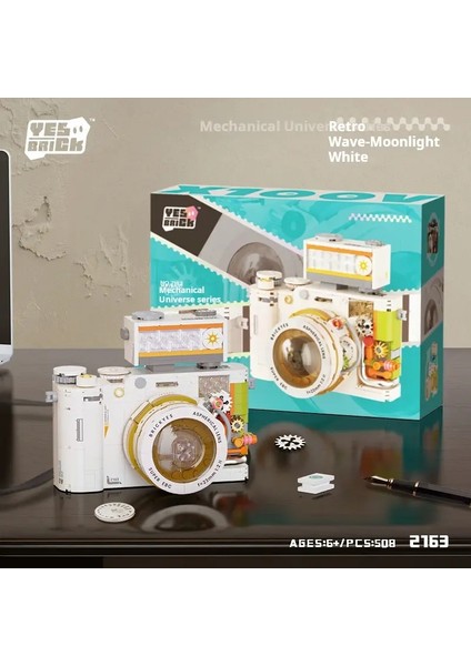 Retro Kamera Oluşturma Kiti Inşaat Modeli Yapı Taşları Seti, Yetişkinler ve Teencolor Için Koleksiyon Hediye Fikir Bina Seti: 508 Pcs 2163/BOYUT: Kutu ile (Yurt Dışından)