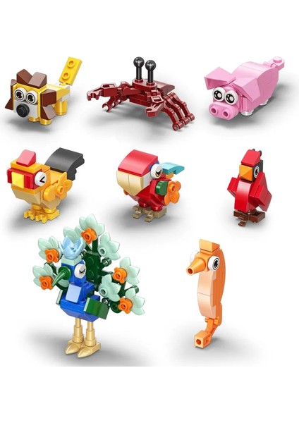 Böcek Hayvanlar Model Set Yapı Taşları Oyuncak Montaj Arı Dragonfly Mantis Bricks Oyuncak Çocuklar Için Ilginç Hayvan Süsleri Hediye Kilo: 8 Böcek (Yurt Dışından)