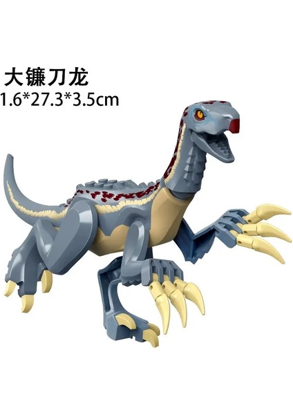 Juric Worlds Big Dinozurlar Figürler Tuğlalar Yapı Taşları Velociraptor T-Rex Triceratops Indominus Rex Oyuncaklar Çocuklar Için: Dao (Yurt Dışından)