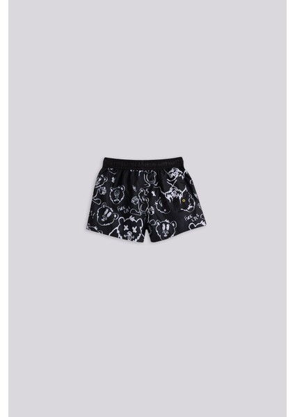Bg Store Erkek Çocuk Siyah Deniz Şortu