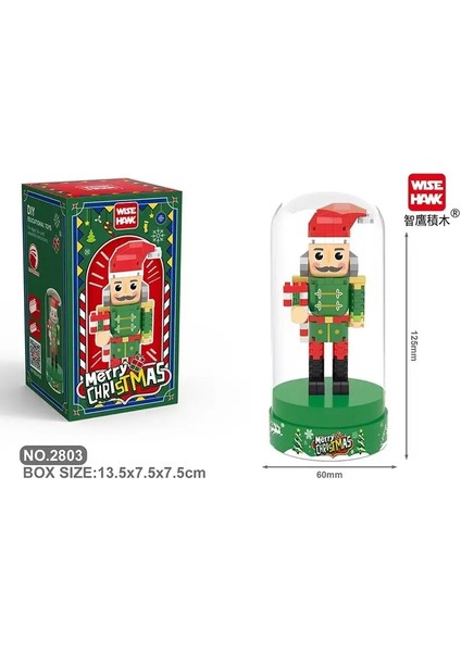 Retro Asker Şeklinde Yaratıcı Minyatür Yapı Taşı Modeli Noel Ev Süsü Diy Eğitim Çocuk Oyuncakları Tatil Hediyesi: Kutu ile 2802 (Yurt Dışından)