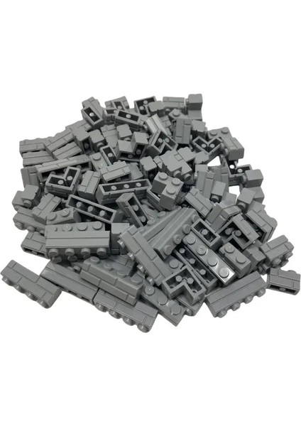 120PCS Yapı Taşları Simülasyonu Şehir Duvar Tuğlası Yapı Taşı Modeli Bina Aksesuarları Kale Inşaat Çocuk Oyuncak Çarşamba: Gri 120PCS (Yurt Dışından)