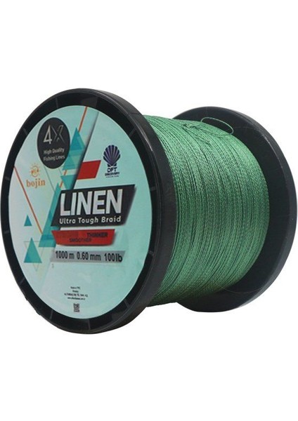 Dft Bojin 4x Linen Ip Misina 0.60 mm 1000M Yeşil fiyatları