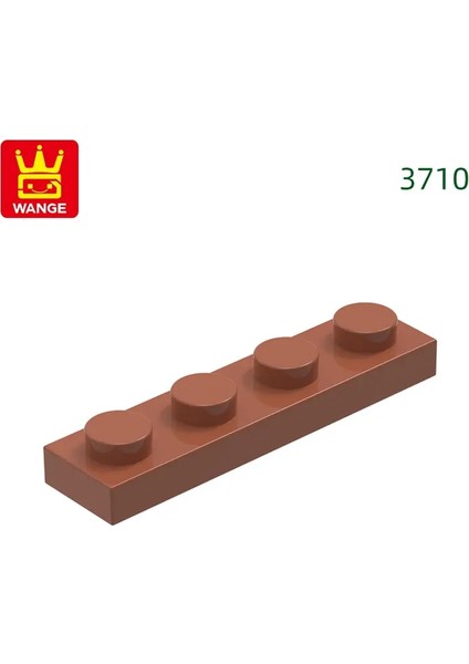 Wange 149PCS/LOT 3710 1x4 Temel Yapı Baba Moc Bileşenleri Tuğlalarla Uyumlu Parçalar Dıy Çocuklar Montaj Oyuncak Hediye Kutusu Renk: 6. Brown/boyut: Yaklaşık 149PCS (Yurt Dışından)