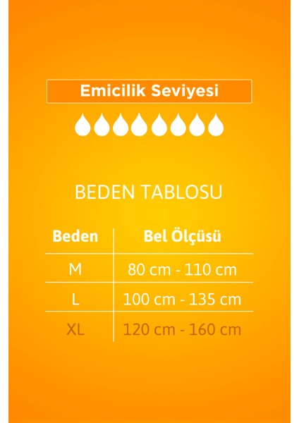 Belbantlı Hasta Bezi Ekstra Büyük Boy 8 Damla Maxi 24 Lü modelleri