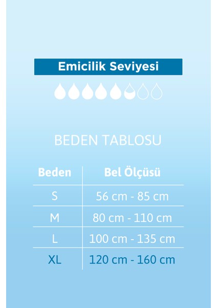 Proskin Pants Normal Emici Külot Ekstra Large - Büyük XL 5,5 Damla 120-160 cm 30 Adet