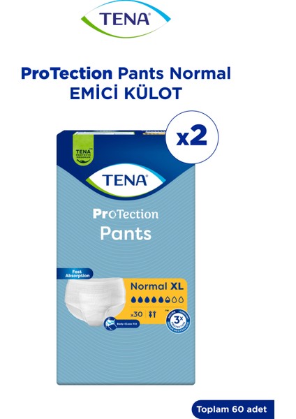 Proskin Pants Emici Külot Hasta Bezi Normal Xl-Extra Large 60 Adet (2pk*30) fiyatları