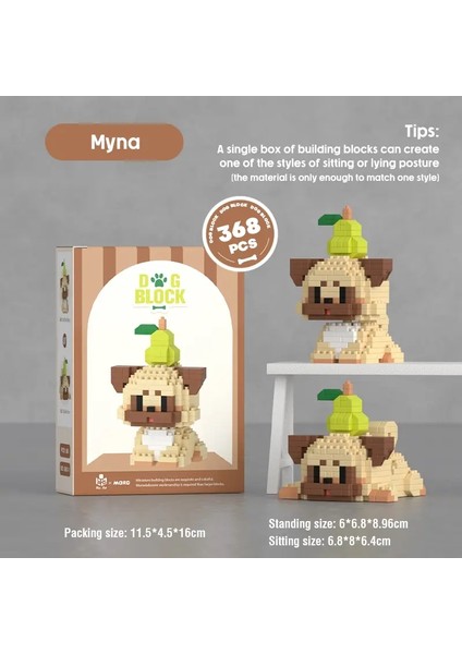 Mikro Parçacık Köpek Serisi Bulmaca Yapı Taşları Oyuncaklar Pet Tuğla Blokları Serisi Çocuk Oyuncak Model Çocuk Doğum Günü Hediyeleri Ev Dekorcolor: 417PCS (Yurt Dışından)