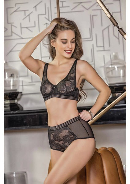 Transparan Yüksek Bel Slip Külot Isyah (MGP21671)