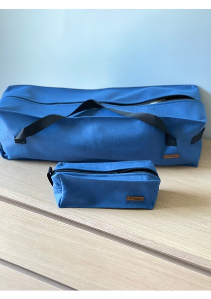 Valiz Düzenleyici, Bavul Içi Organizer Set, Seyahat Çantası Açık Mavi