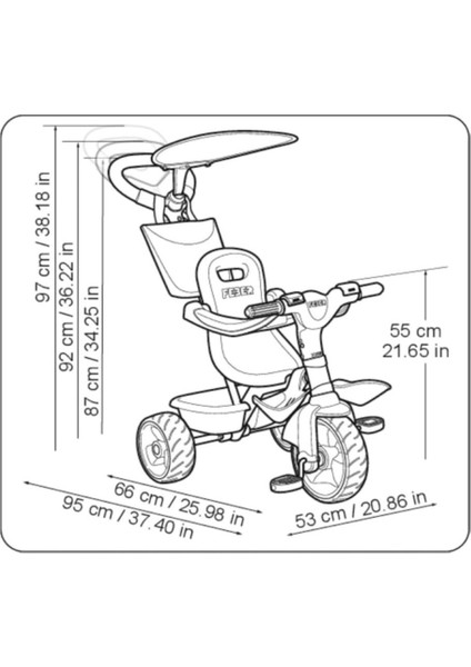 Trike Baby Plus Müzik C20