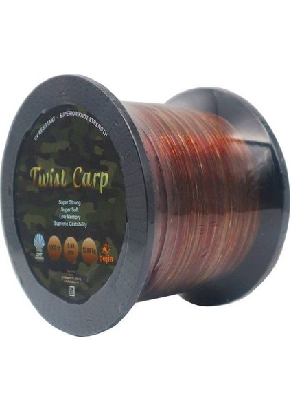 Dft Bojin Twistcarp Kahve-Yşil 1000M 0.40MM Misina fiyatları