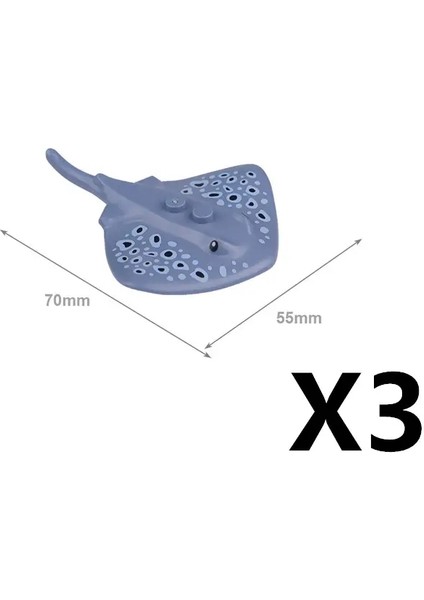 Moc Hayvanat Bahçesi Çiftlik Hayvan Yapı Taşları Baykuş Kertenkele Ahtapot Sincap Pig Köpek Tavuk Kat Kedi Güvercin Fare Kurdu Tavşan Mini Dıy Tuğla K060 Renk: DW110-3PCS (Yurt Dışından)
