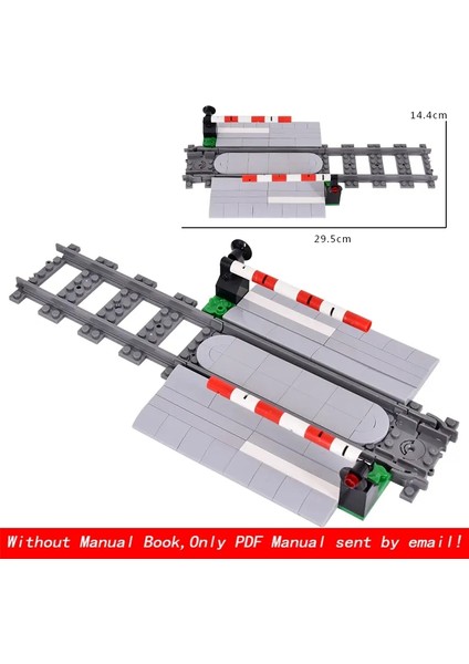 Moc Creative Expert City Tren Trafik Işıkları Korkuluk Geçişi Demiryolu Ekspres Tuğlaları Yapı Taşları Çocuklar Için Diy Oyuncaklar Hediye Sakolu: Stil 07 (Yurt Dışından)