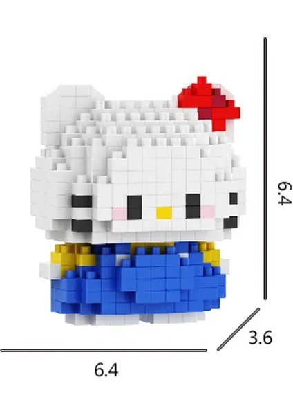 Sanrio Micro Yapı Taşları Kirby Kuromi Anime Luffy Helikopter Marioed Montajlı Model Mini Tuğla Figür Oyuncakları Hediye Saklığı: A636/BOYUT: Kutu Yok (Yurt Dışından)