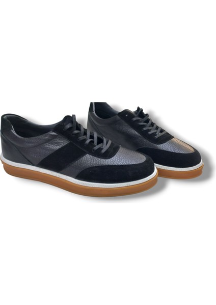 GR0307 Gudi Baskı Floter Deri Üst Kalite Kauçuk Taban Erkek Sneaker Ayakkabı
