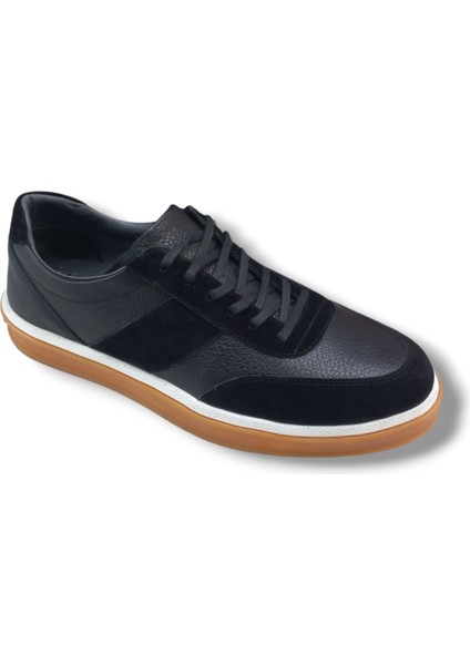 GR0307 Gudi Baskı Floter Deri Üst Kalite Kauçuk Taban Erkek Sneaker Ayakkabı