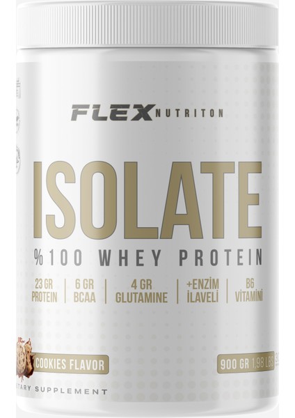 Flex Isolate Whey Protein 900 Gr 30 Servis Kurabiye