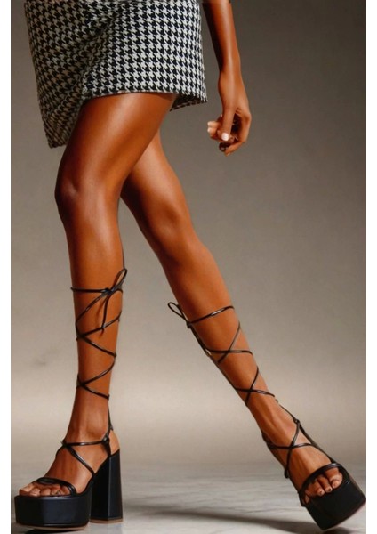 Kadın Elegant Ayakkabı Biyeli Platform Kalın Topuklu Ayakkabı Özel Tasarım Abiye Ayakkabı modelleri