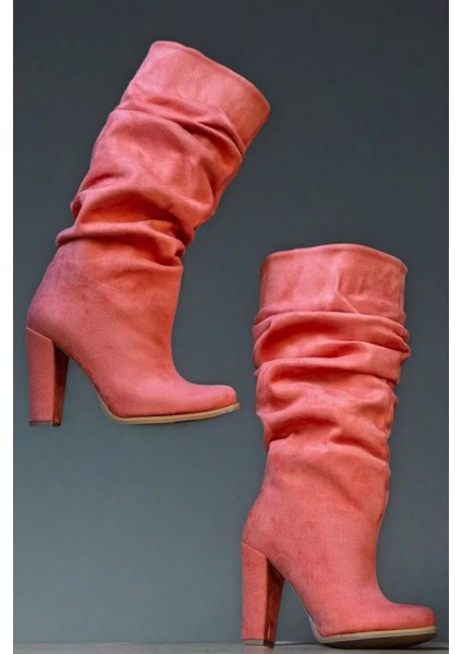 Kadın Moda Kalın Topuk Körüklü Kısa Çizme Şık Tasarım fiyatları