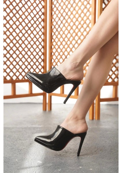 Kadın Elegant Ayakkabı Kısa Platform Ince Topuklu Terlik Özel Tasarım Abiye Ayakkabı modelleri