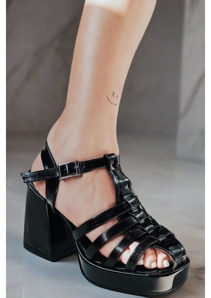 Kadın Elegant Ayakkabı Gladyatör Kalın Topuklu Ayakkabı Özel Tasarım Abiye Ayakkabı fiyatları