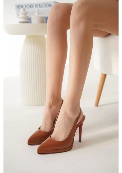 Kadın Elegant Ayakkabı Sivri Burun Topuklu Ayakkabı Özel Tasarım Abiye Ayakkabı