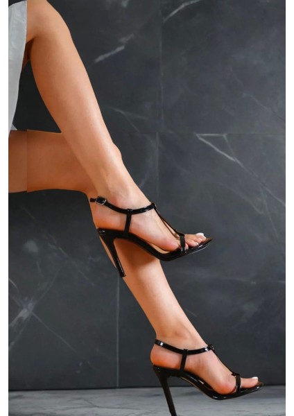 Kadın Elegant Ayakkabı Ince Bant Topuklu Ayakkabı Özel Tasarım Abiye Ayakkabı