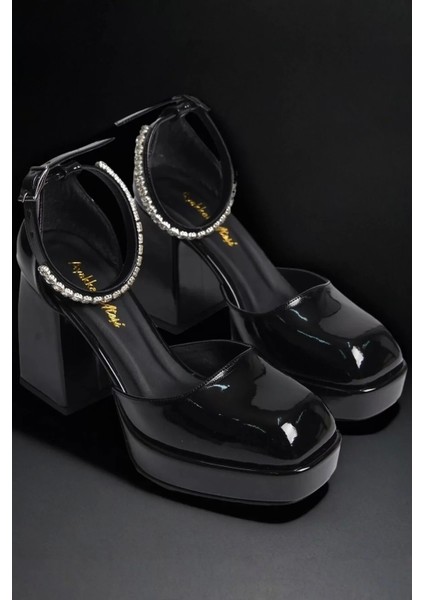 Kadın Elegant Ayakkabı Taş Detaylı Alçak Topuklu Ayakkabısı Özel Tasarım Abiye Ayakkabı modelleri