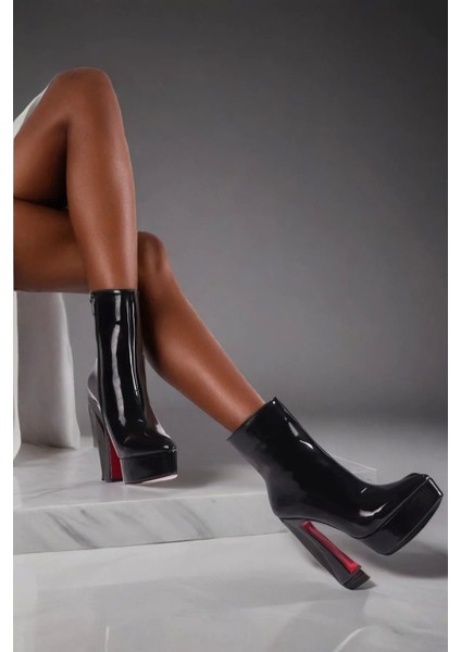 Kadın Elegant Ayakkabı Sivri Burun Platform Bot Özel Tasarım Abiye Ayakkabı fiyatları