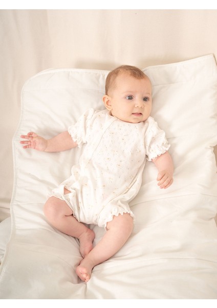 Jakarlı Baskılı Barbatoz Tulum | 3-24 Ay Bebek Giyim