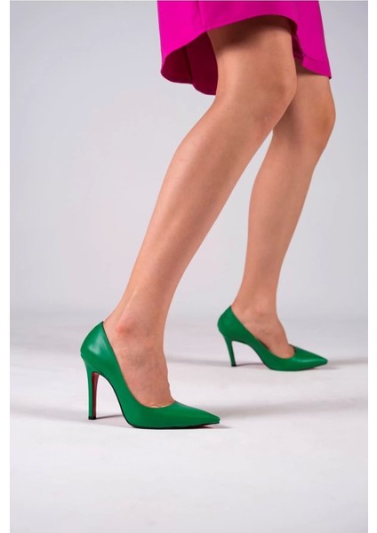 Kadın Elegant Ayakkabı Ince Topuk Stiletto Özel Tasarım Abiye Ayakkabı