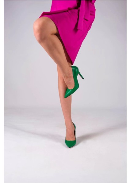 Kadın Elegant Ayakkabı Ince Topuk Stiletto Özel Tasarım Abiye Ayakkabı