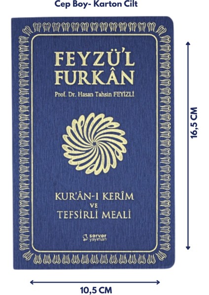 Feyzü'l Furkan Kur'an-I Kerim ve Tefsirli Meali (Sempatik Cep Boy - Ince Cilt) Lacivert