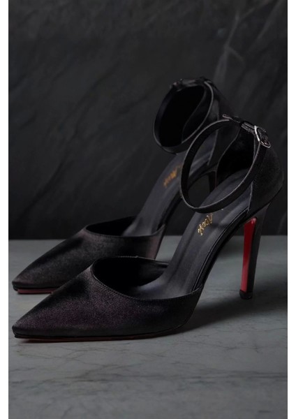 Kadın Elegant Ayakkabı Ince Topuklu Baretli Stiletto Özel Tasarım Abiye Ayakkabı