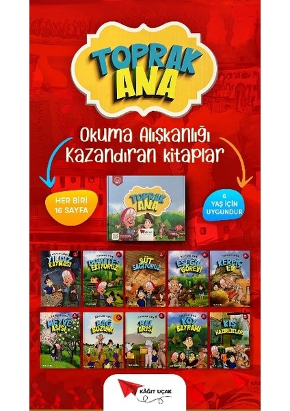 Toprak Ana Seti (10 Kitap Set) - 1. Sınıf