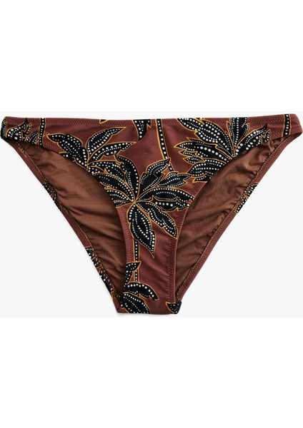 Astarlı Çiçek Desenli Bikini Altı