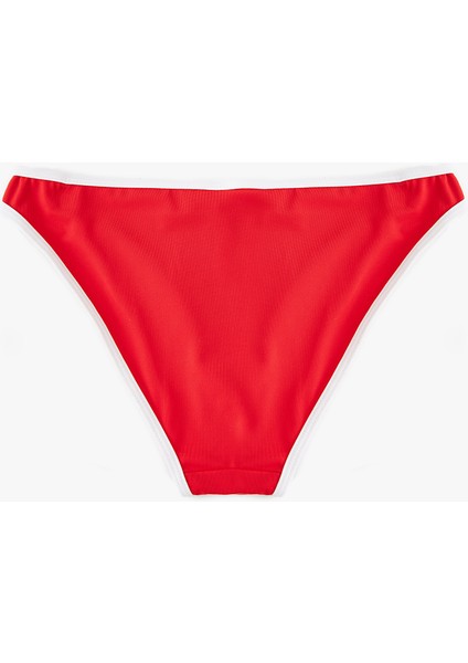 Normal Bel Mat Kumaş Biyeli Astarlı Bikini Altı
