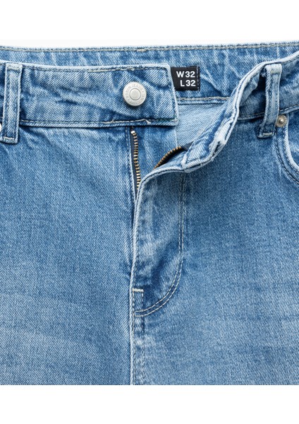 Normal Bel Pamuklu Straight Fit Jean Pantolon - Mark Jean