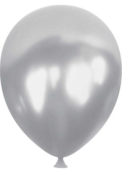 Metalik Balon Gümüş 50 Adet