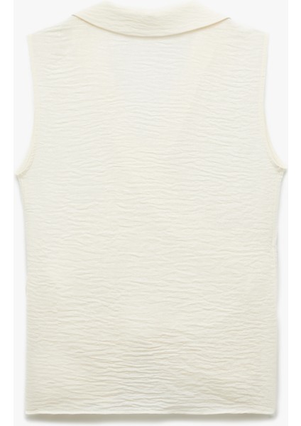 Kolsuz Yandan Bağlama Detaylı Kruvaze Gömlek fırsatları