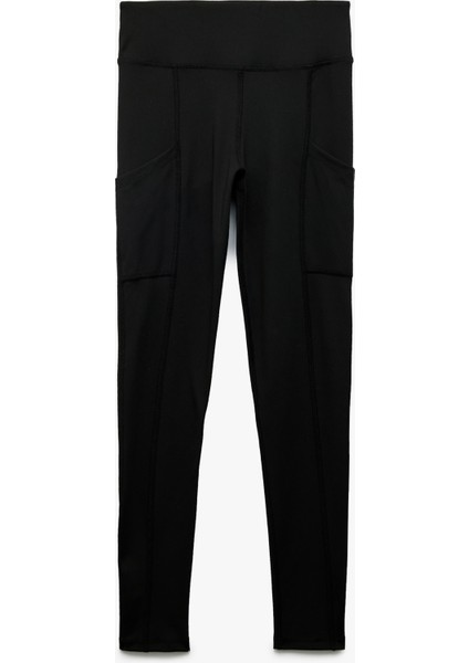 Dikiş Detaylı Slim Fit Spor Tayt
