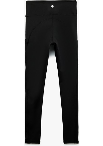 Dikiş Detaylı Slim Fit Spor Tayt