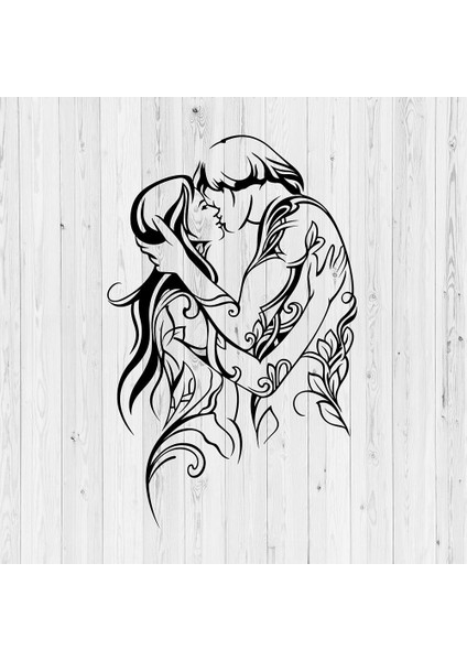 Romantik Yatak Odası Tabloları Öpüşen Çift Temalı Metal Tablo modelleri